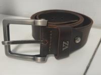 CS1586/2025 CINTURA DA UOMO IN PELLE MARRONE MARCA VELEZ &quot;VZ&quot;